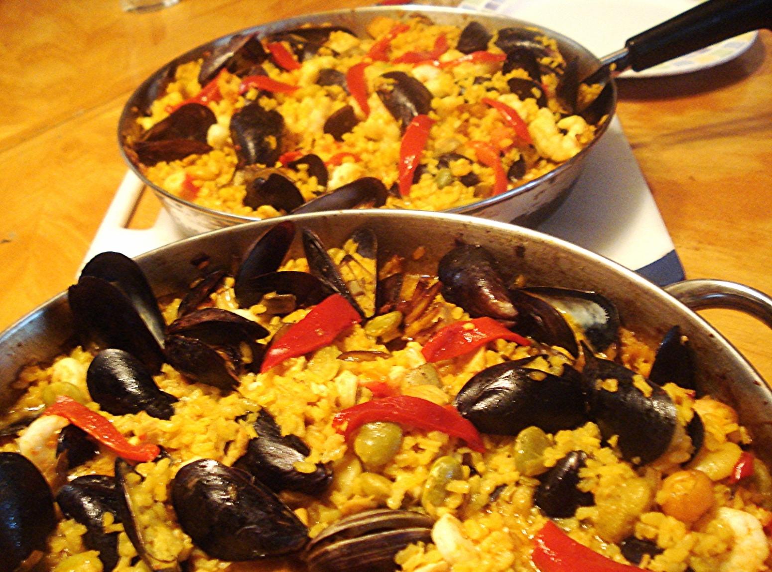 Spanish Seafood Paella / Paella de Mariscos Recipe | Just A Pinch Recipes