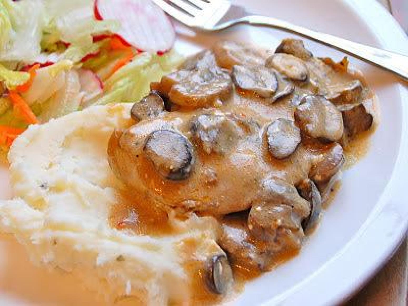 Slow Cooker Mushroom Chicken Recipe | Just A Pinch Recipes