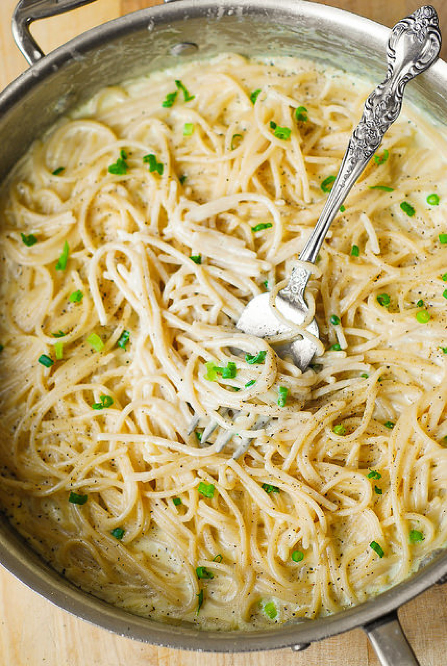 Creamy Four Cheese Garlic Spaghetti Sauce Recipe | Just A Pinch Recipes