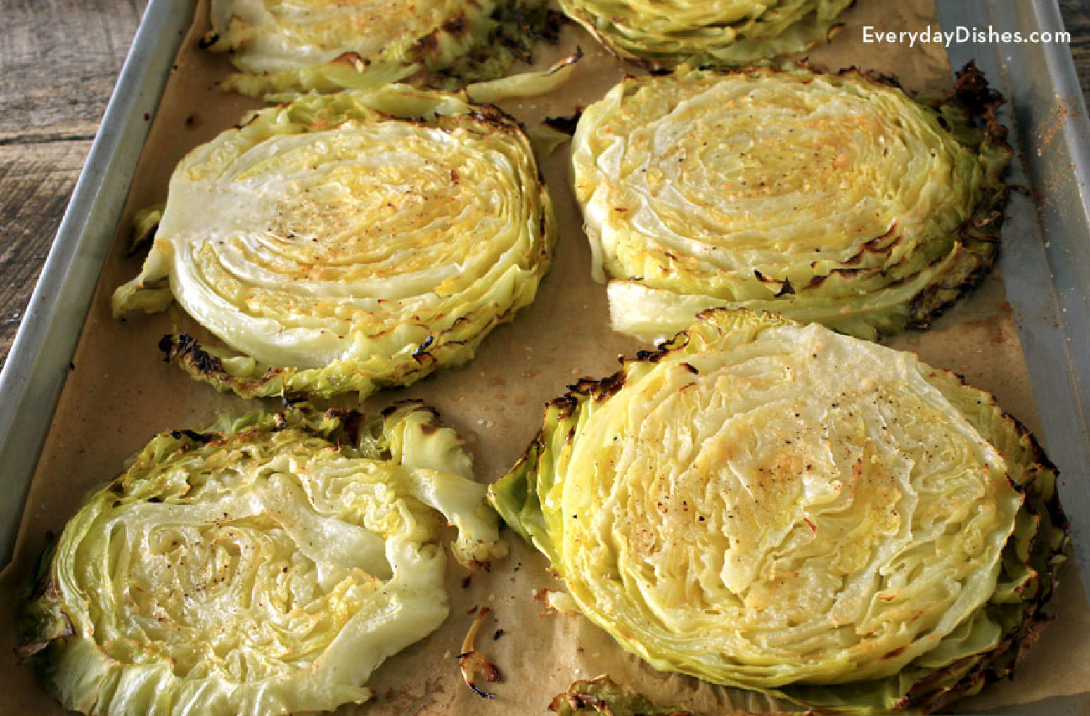 Roasted Cabbage Steaks Recipe | Just A Pinch Recipes