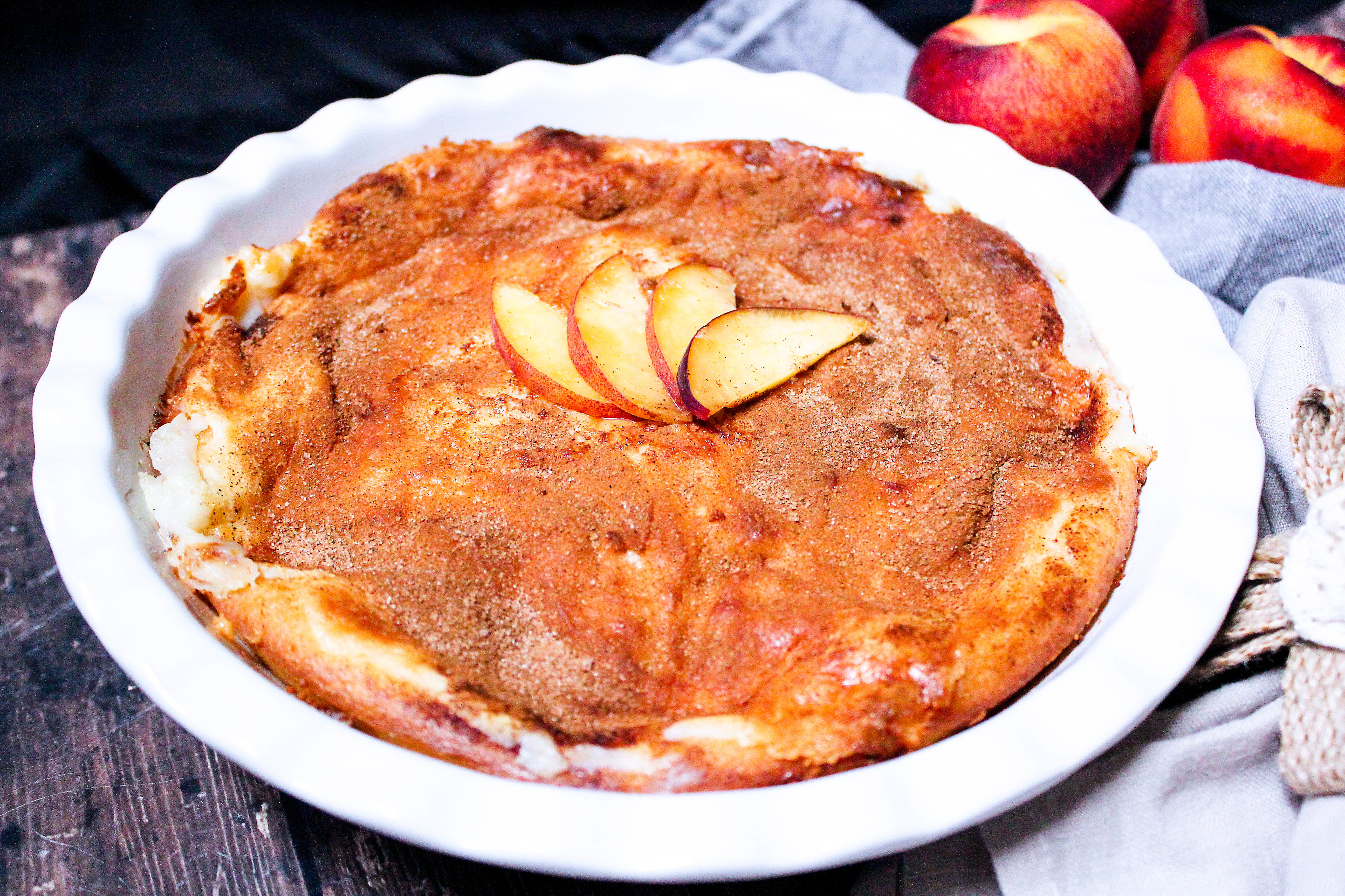 Peaches and Cream Cake Recipe 2 | Just A Pinch Recipes