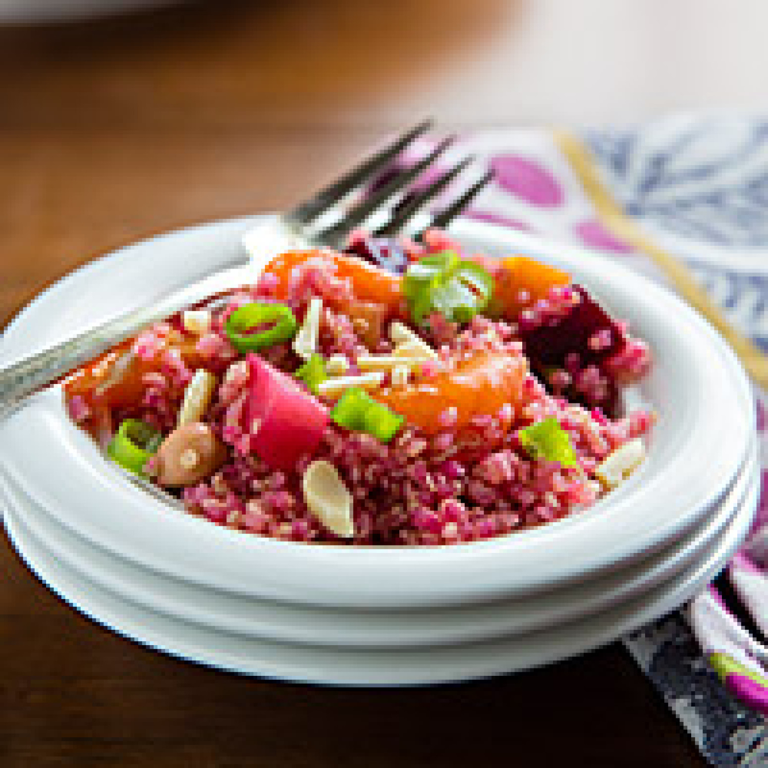 Beet and Quinoa Salad with Maple-Balsamic Reduction Recipe | Just A ...