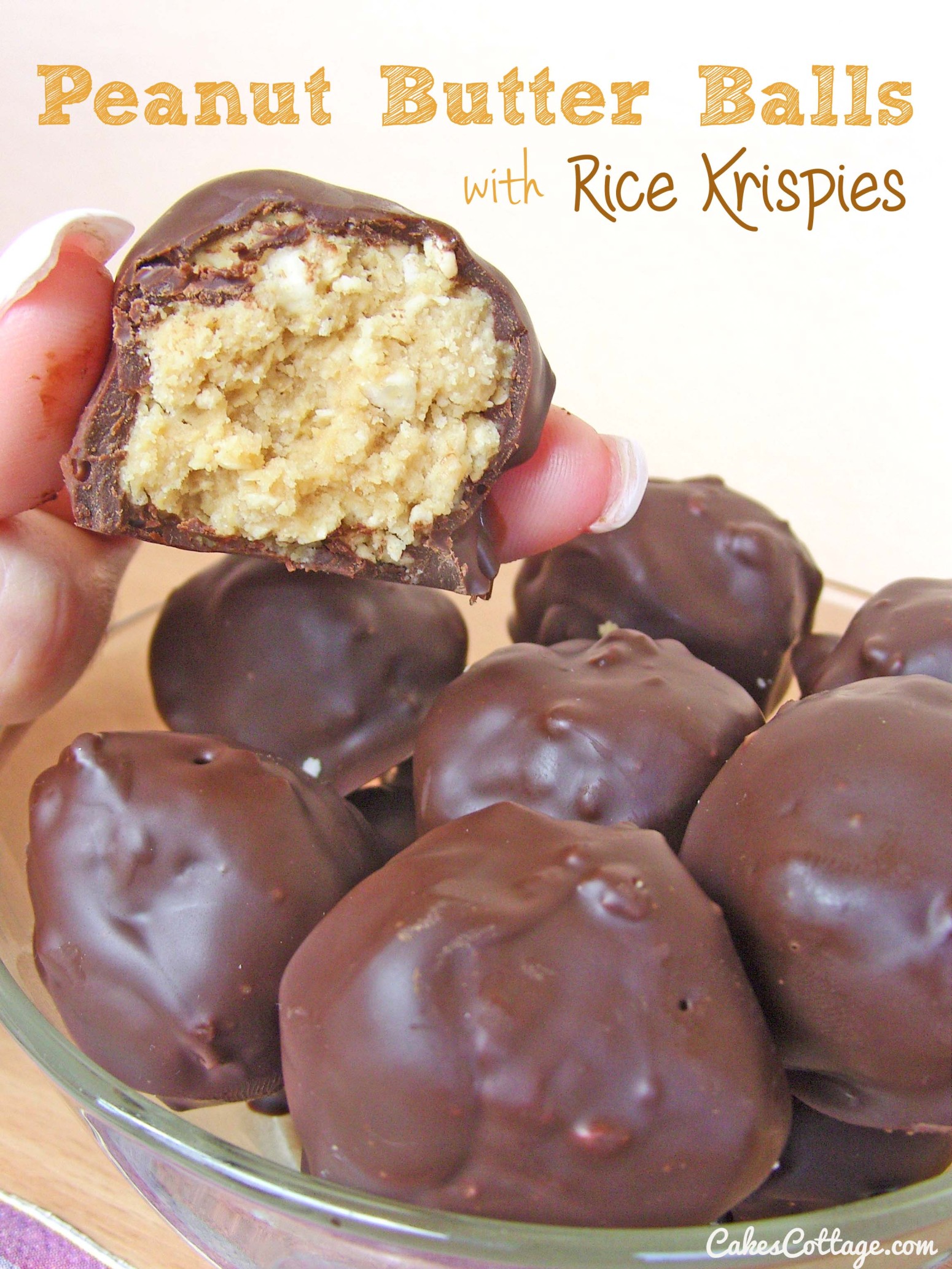 Peanut Butter Balls with Rice Krispies Recipe 2 | Just A Pinch Recipes